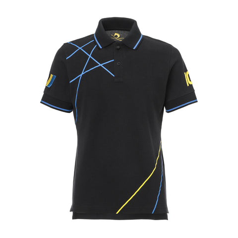 日本製で綿100%、勝負服から発想を受けた競馬を応援するための半袖ポロシャツ。社台レースホースの勝負服から発想を受けた数量限定商品ポロシャツ。