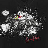 尾花龍一が描いたグランアレグリアのアートワークをプリントした「GRAN FLYER」Tシャツ。サンデーレーシングとのコラボレーションによる日本製モデル。