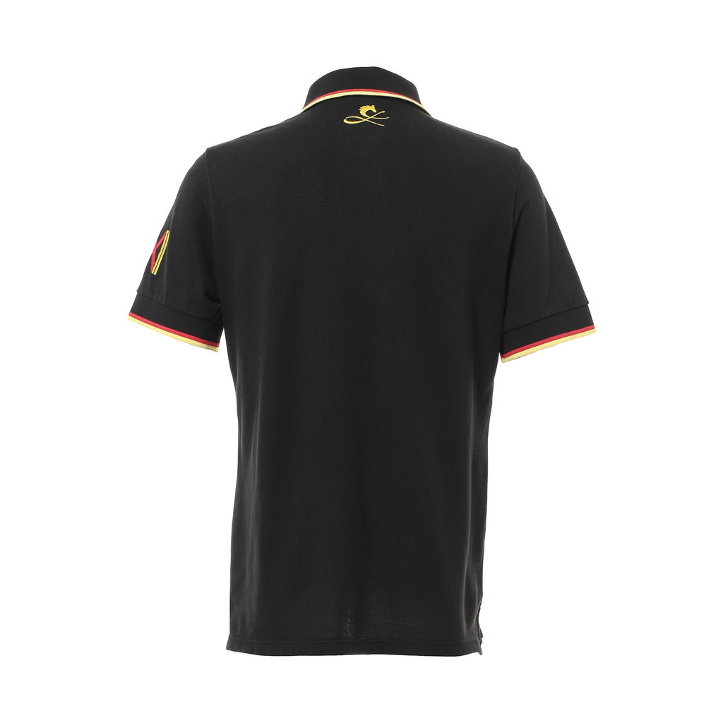 SUNDAY RACING POLO BLACK バックスタイル｜サンデーレーシングコラボ・Made in Japanポロシャツ