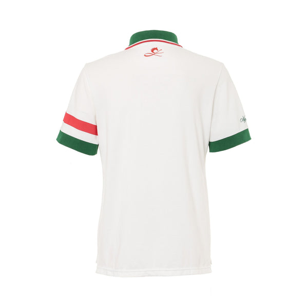 KING 12 半袖ポロシャツ レイデオロ 日本ダービー12番 勝負服カラー 鹿の子コットン 刺繍 日本製 限定226枚 CL by C.ルメール horse racing inspired Made in Japan