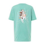 LEGEND JOCKEY III (緑) VネックTシャツ 巴御前モチーフ ホースシューデザイン シルクスクリーン 日本製 限定215枚 CL by C.ルメール horse racing inspired Made in Japan
