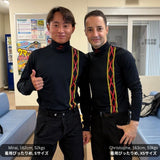 岩田望来騎手とクリストフ・ルメール騎手が着用する、サンデーレーシングカラーをイメージした日本製・限定生産の「SUNDAY HIGH NECK」｜CL by C.ルメール