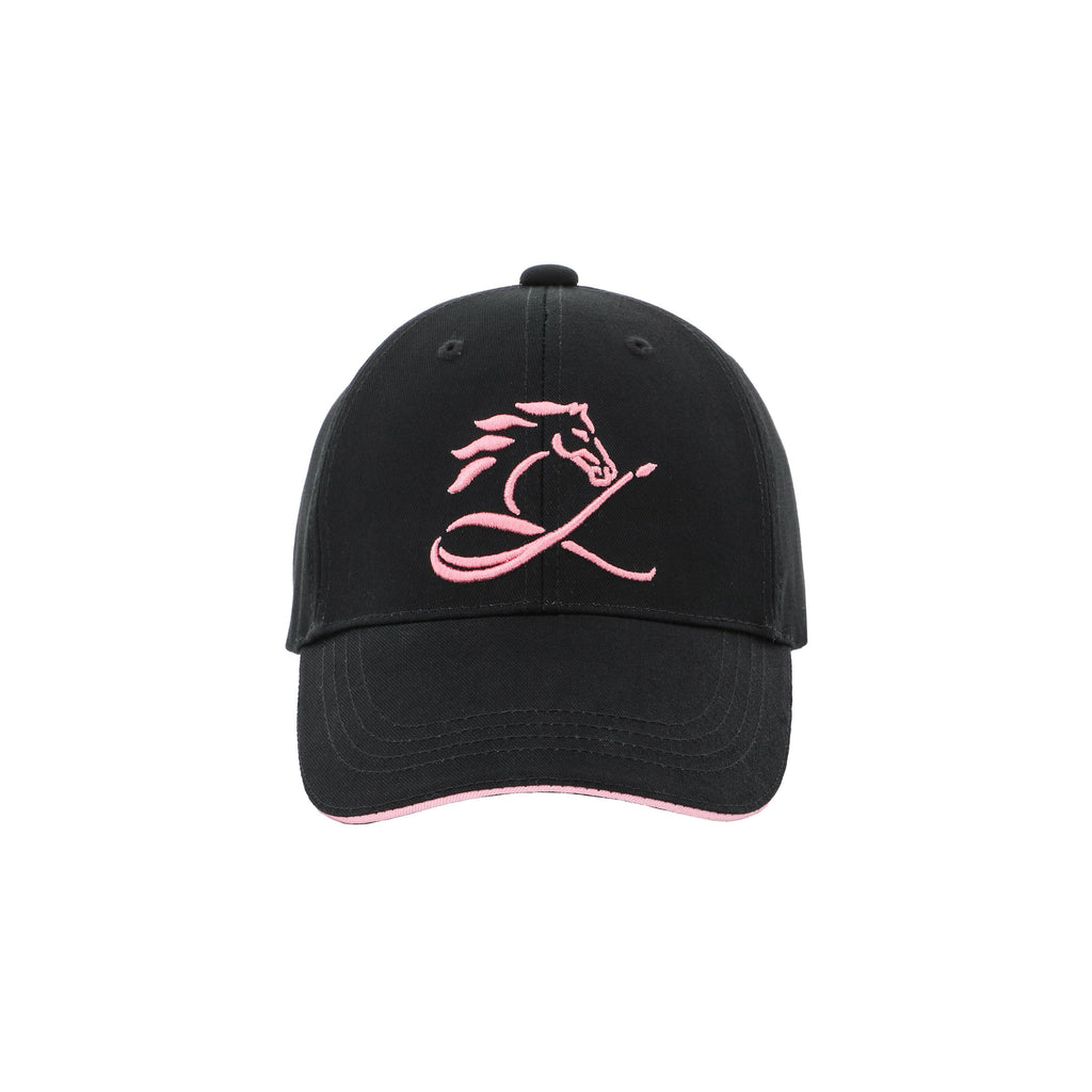 PINK HORSE キャップ ブラック ピンクホースロゴ刺繍 コットンキャップ 日本製 限定215個 CL by C.ルメール horse racing inspired Made in Japan
