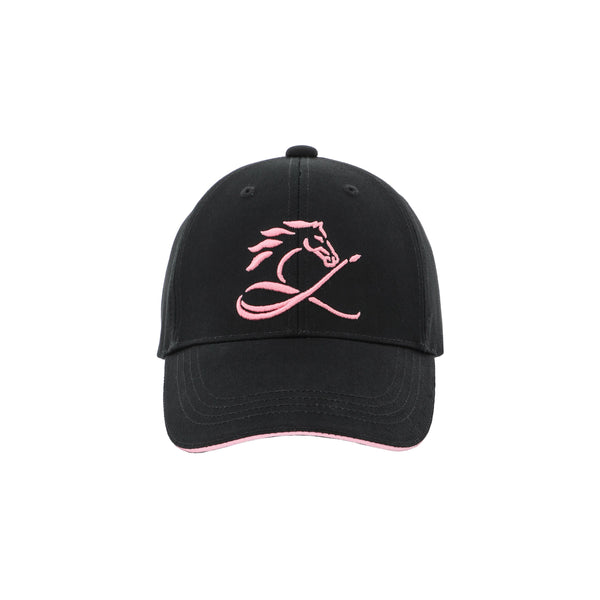 PINK HORSE キャップ ブラック ピンクホースロゴ刺繍 コットンキャップ 日本製 限定215個 CL by C.ルメール horse racing inspired Made in Japan