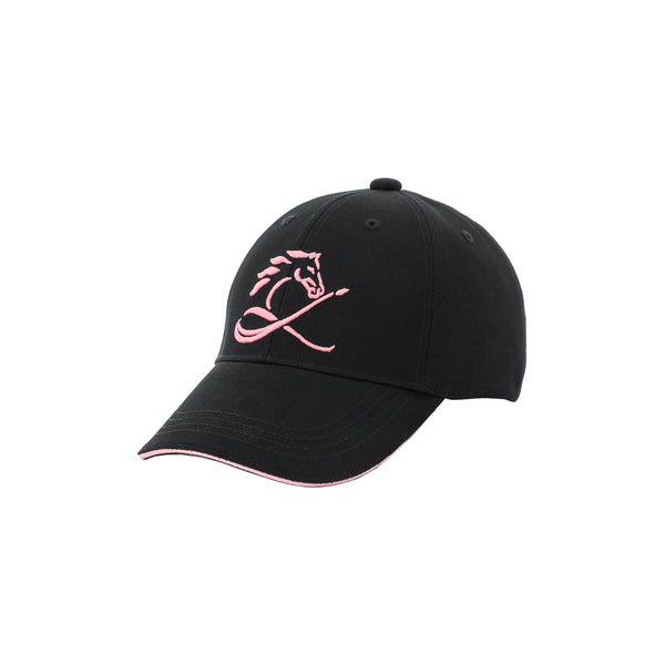 PINK HORSE キャップ ブラック ピンクホースロゴ刺繍 コットンキャップ 日本製 限定215個 CL by C.ルメール horse racing inspired Made in Japan
