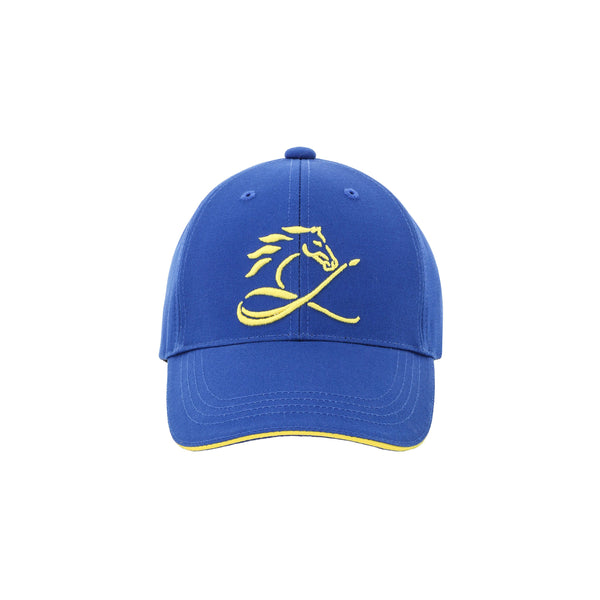 YELLOW HORSE キャップ ブルー イエローホースロゴ刺繍 コットンキャップ 日本製 限定215個 CL by C.ルメール horse racing inspired Made in Japan